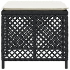 Duurzame poly rattan tuinkrukken voor een comfortabele zitervaring - Tuinpoefs