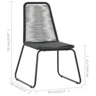 Duurzame PVC-Rattan Tuinset met Stalen Frame - Tuinsets
