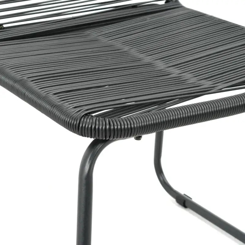 Duurzame PVC-Rattan Tuinset met Stalen Frame - Tuinsets