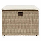 Duurzame tuinkruk met poly rattan en comfortabele zitervaring - Tuinpoefs