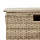 Duurzame tuinkruk met poly rattan en comfortabele zitervaring - Tuinpoefs