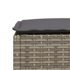 Duurzame tuinkruk met poly rattan en comfortabele zitervaring - Tuinpoefs