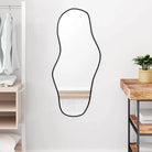Duurzame wandspiegel met duidelijke weerspiegeling en minimalistisch design - Zwart / 100 x 45 cm / 1 - Spiegels
