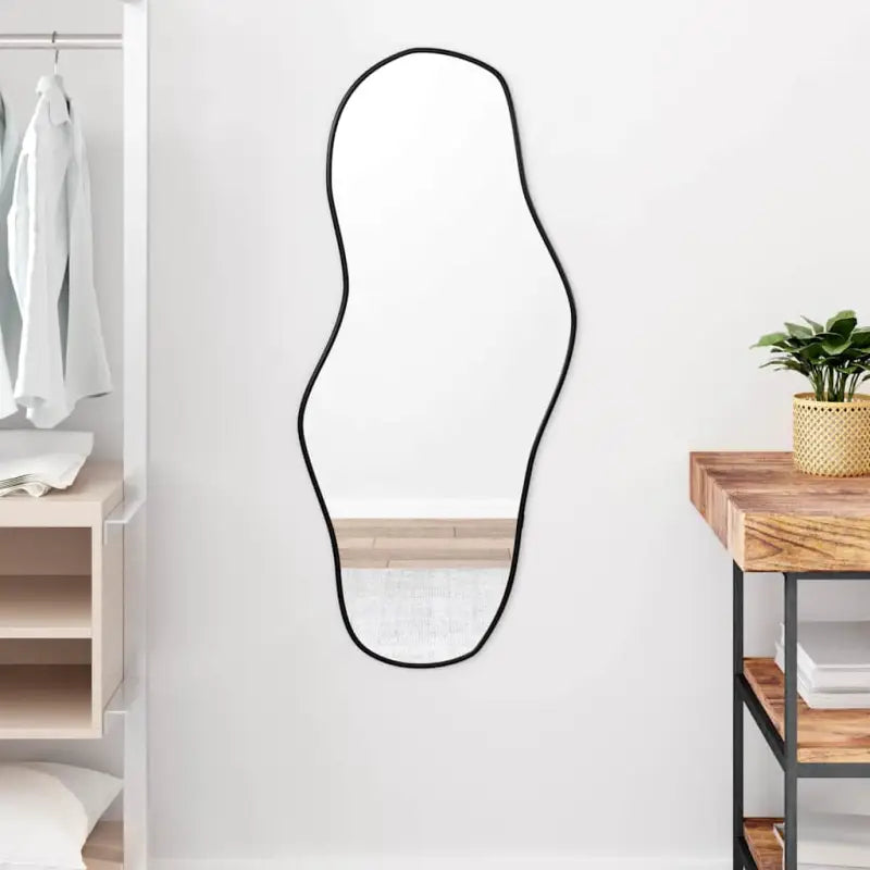 Duurzame wandspiegel met duidelijke weerspiegeling en minimalistisch design - Zwart / 100 x 45 cm / 1 - Spiegels