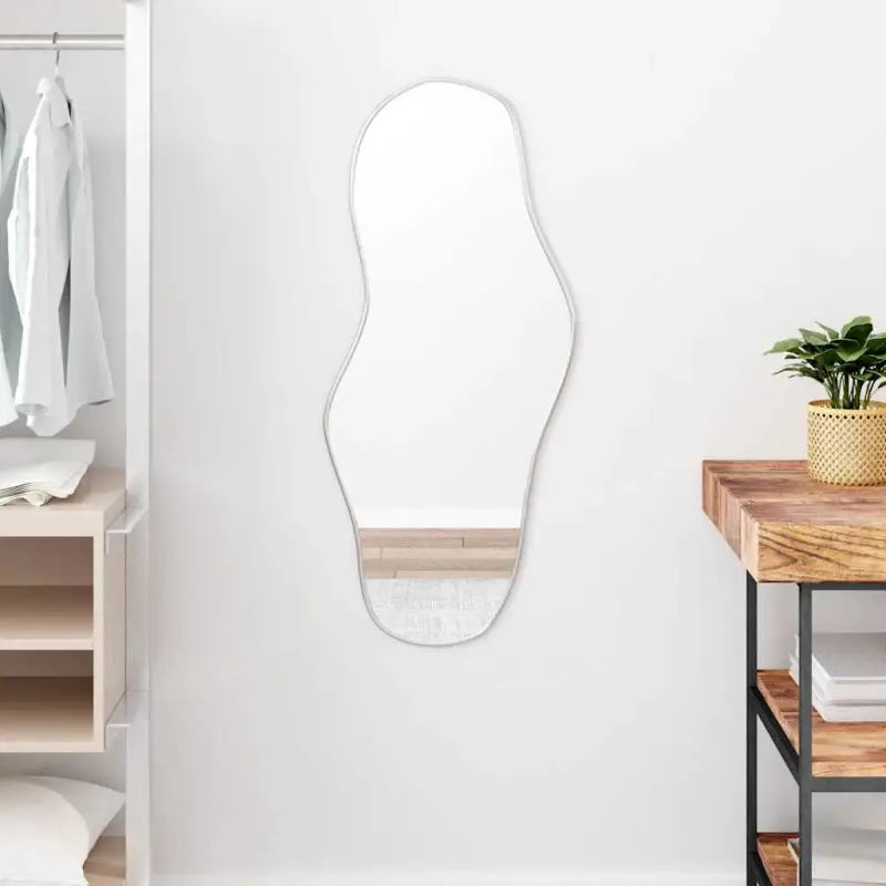 Duurzame wandspiegel met duidelijke weerspiegeling en minimalistisch design - Zilver / 90 x 40 cm / 1 - Spiegels