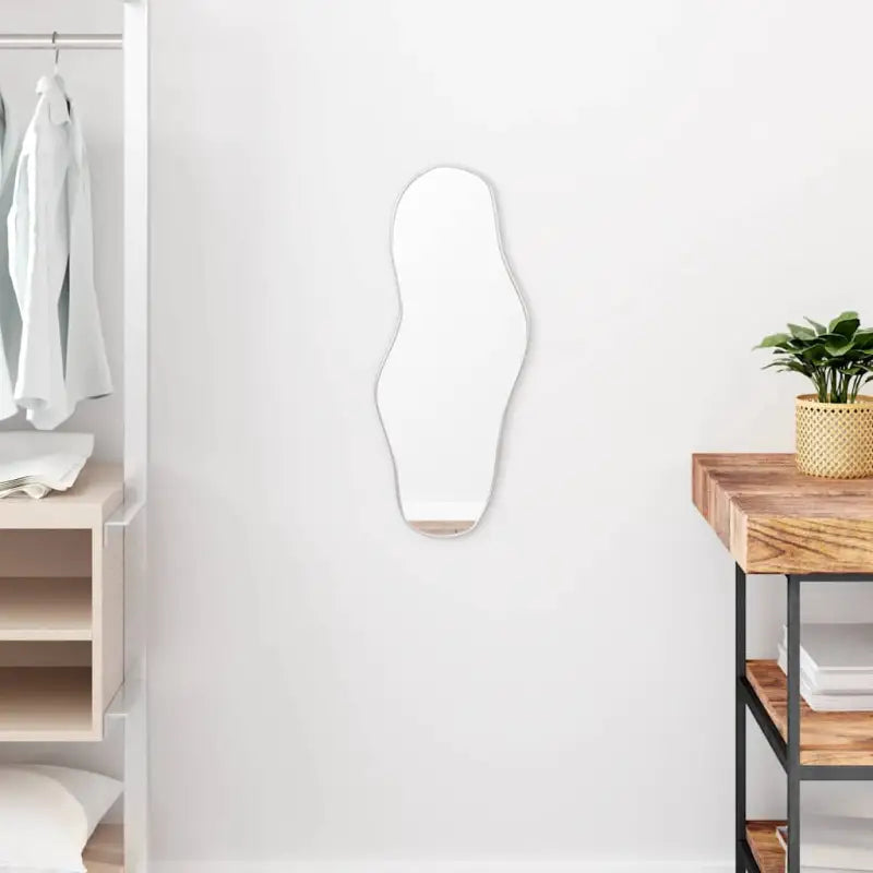 Duurzame wandspiegel met duidelijke weerspiegeling en minimalistisch design - Zilver / 60 x 25 cm / 1 - Spiegels