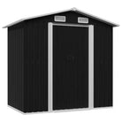 Dwergschuur met ventilatie voor gereedschap en materialen - Antraciet / 1 - Tuinhuizen