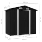 Dwergschuur met ventilatie voor gereedschap en materialen - Tuinhuizen