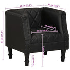 Echt geitenleer fauteuil met massief mangohout voor vintage stijl - Fauteuils & Relaxfauteuils