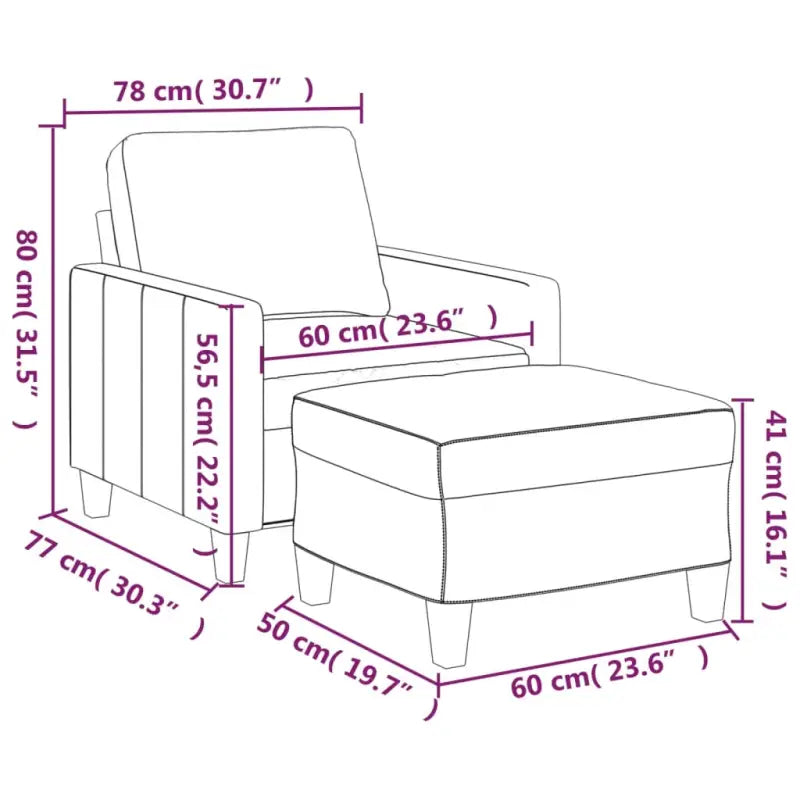 Echt Kunstlederen Fauteuil voor Gezelligheid en Ontspanning - Banken