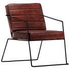 Echt leren fauteuil voor ultimate comfort en tijdloze stijl - Donkerbruin / 1 - Fauteuils & Relaxfauteuils