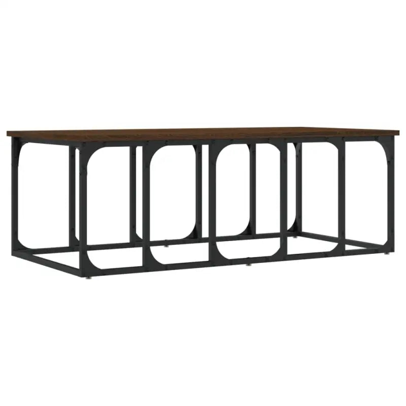 Echte salontafel met bewerkt hout voor een elegante woonkamer - Salontafels