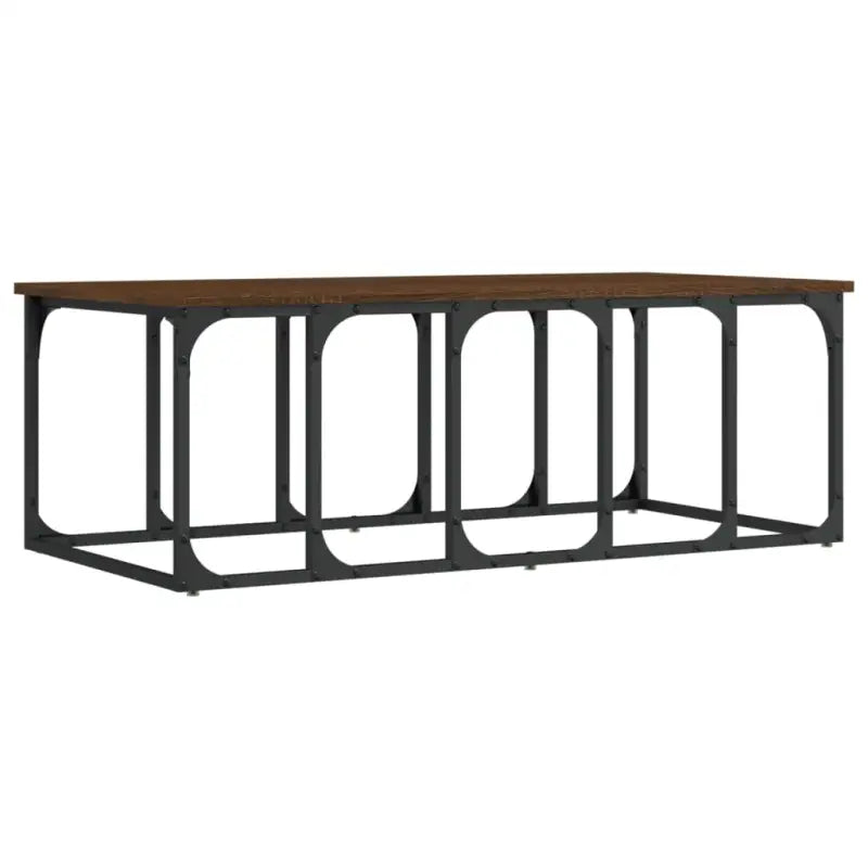 Echte salontafel met bewerkt hout voor een elegante woonkamer - Salontafels