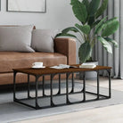 Echte salontafel met bewerkt hout voor een elegante woonkamer - Salontafels