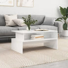 Echte salontafel van bewerkt hout met elegante en duurzame uitstraling - Hoogglans wit / 1 - Salontafels
