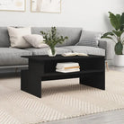 Echte salontafel van bewerkt hout met elegante en duurzame uitstraling - Zwart / 1 - Salontafels