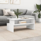 Echte salontafel van bewerkt hout met elegante en duurzame uitstraling - Wit / 1 - Salontafels