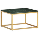 Echte steen salontafel met marmeren textuur voor moderne interieurs - Groen / 60 x 60 x 35 cm / 1 - Salontafels