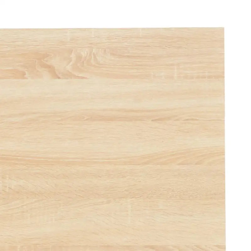 Eenvoudig bureau van bewerkt hout en gepoedercoated metaal - Zwart en eiken / Bewerkt hout - Bureaus
