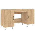 Eenvoudig bureau van bewerkt hout voor een elegante werkruimte - Bureaus