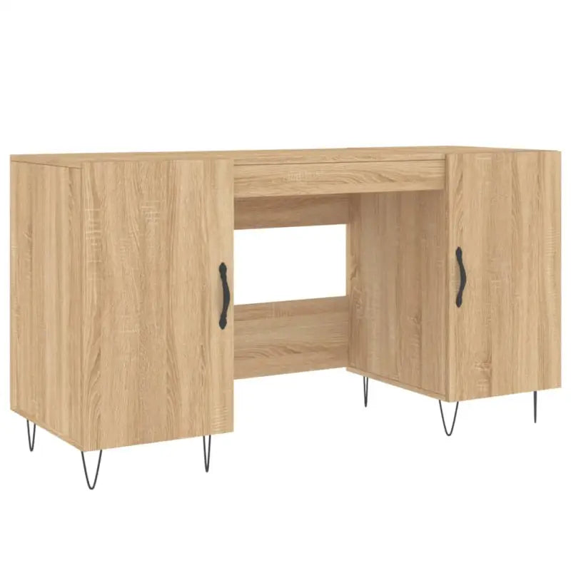 Eenvoudig bureau van bewerkt hout voor een elegante werkruimte - Bureaus