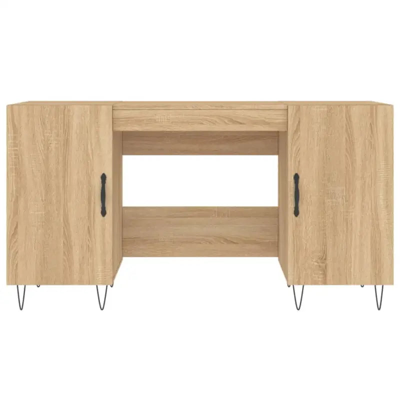 Eenvoudig bureau van bewerkt hout voor een elegante werkruimte - Bureaus