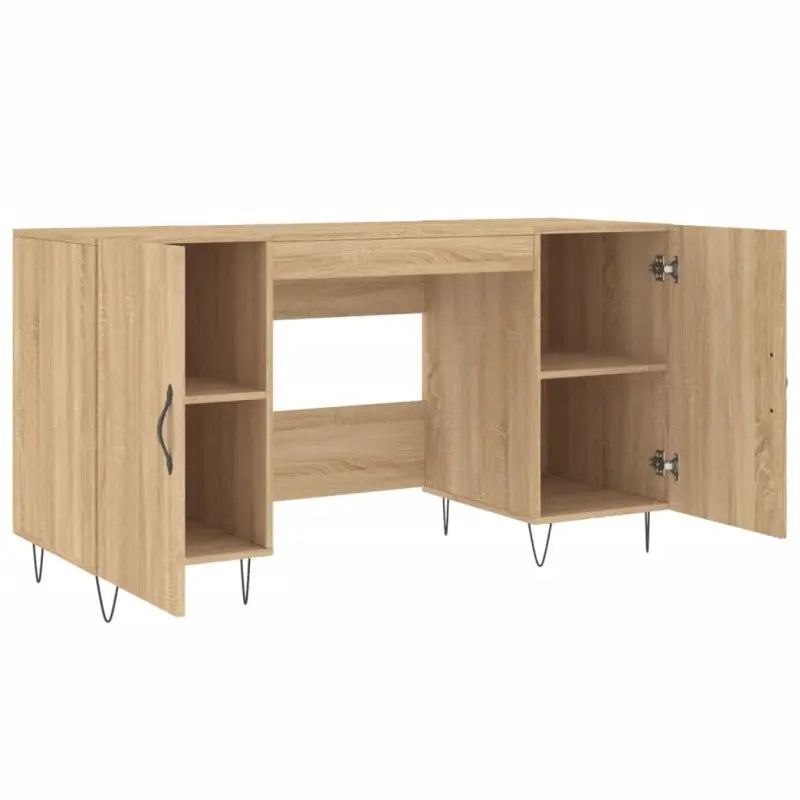 Eenvoudig bureau van bewerkt hout voor een elegante werkruimte - Bureaus