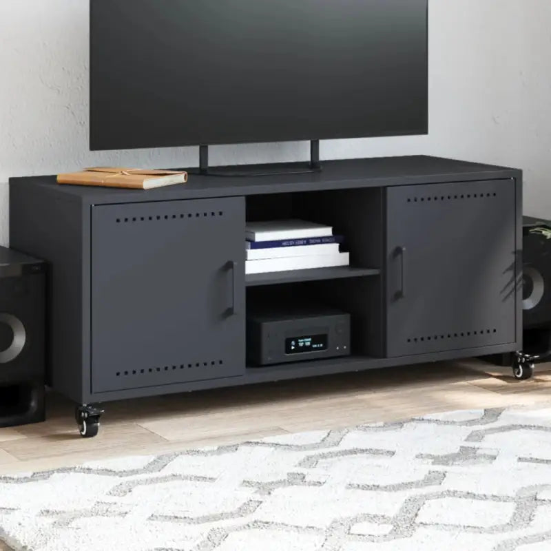 Eenvoudig en stevig tv-meubel voor in je woonkamer - Antraciet / 1 - Tv-meubels