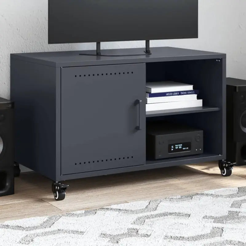 Eenvoudig en stevig Tv-meubel voor je woonkamer - Antraciet / 1 - Tv-meubels