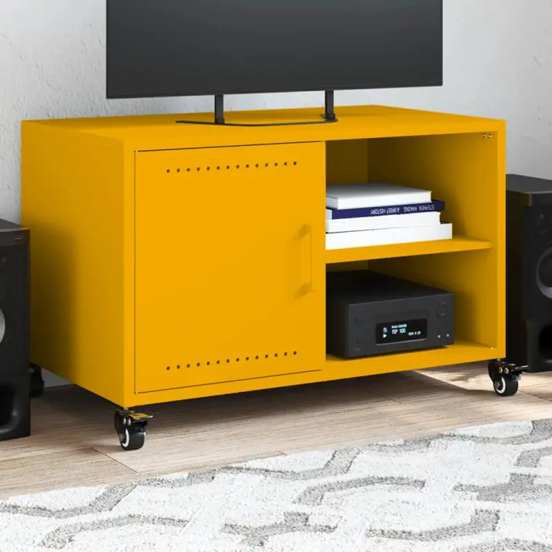 Eenvoudig en stevig Tv-meubel voor je woonkamer - Geel / 1 - Tv-meubels