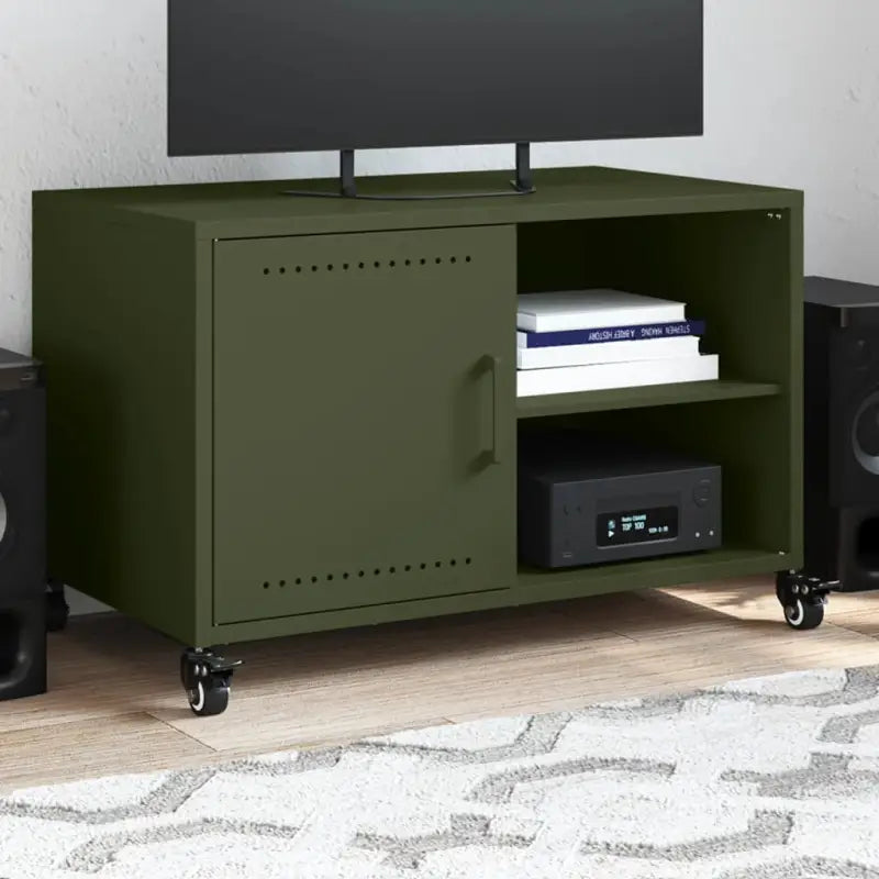 Eenvoudig en stevig Tv-meubel voor je woonkamer - Groen / 1 - Tv-meubels