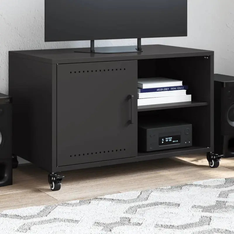 Eenvoudig en stevig Tv-meubel voor je woonkamer - Zwart / 1 - Tv-meubels