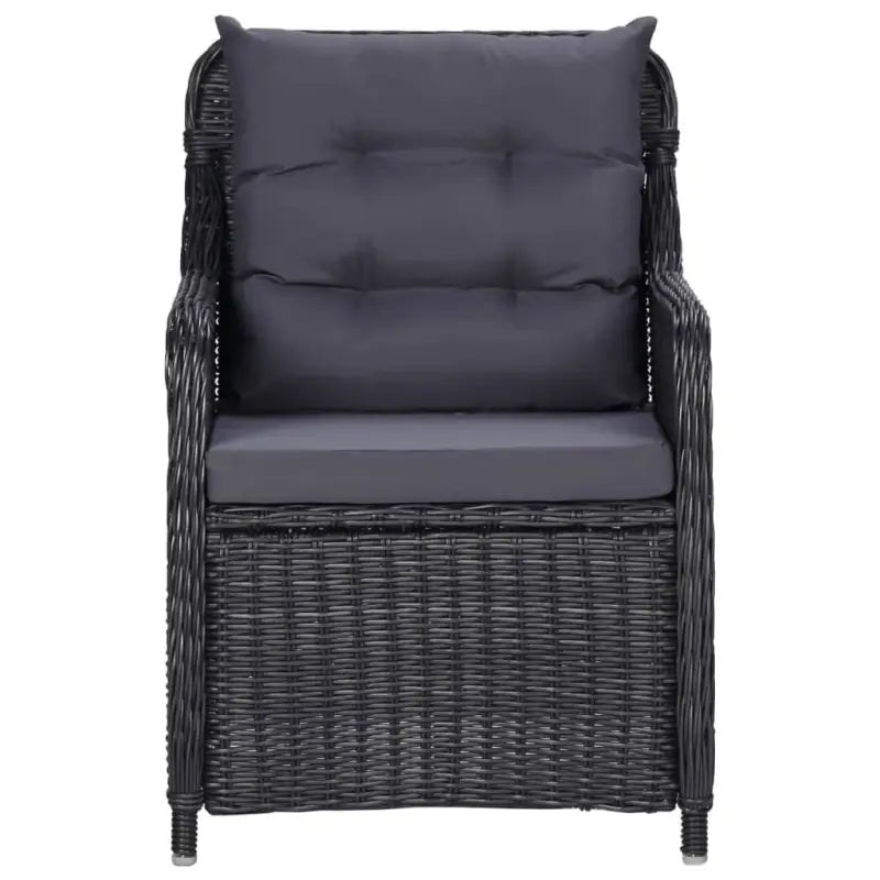 Eenvoudig schoon halfronde poly rattan tuinset voor 8 personen - Tuinsets