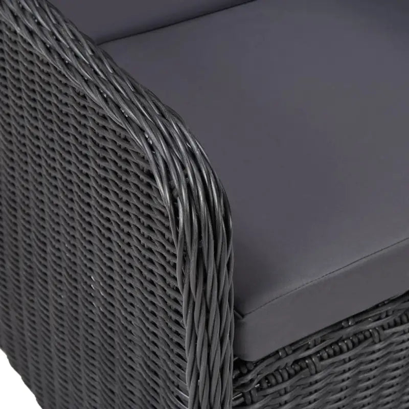 Eenvoudig schoon halfronde poly rattan tuinset voor 8 personen - Tuinsets