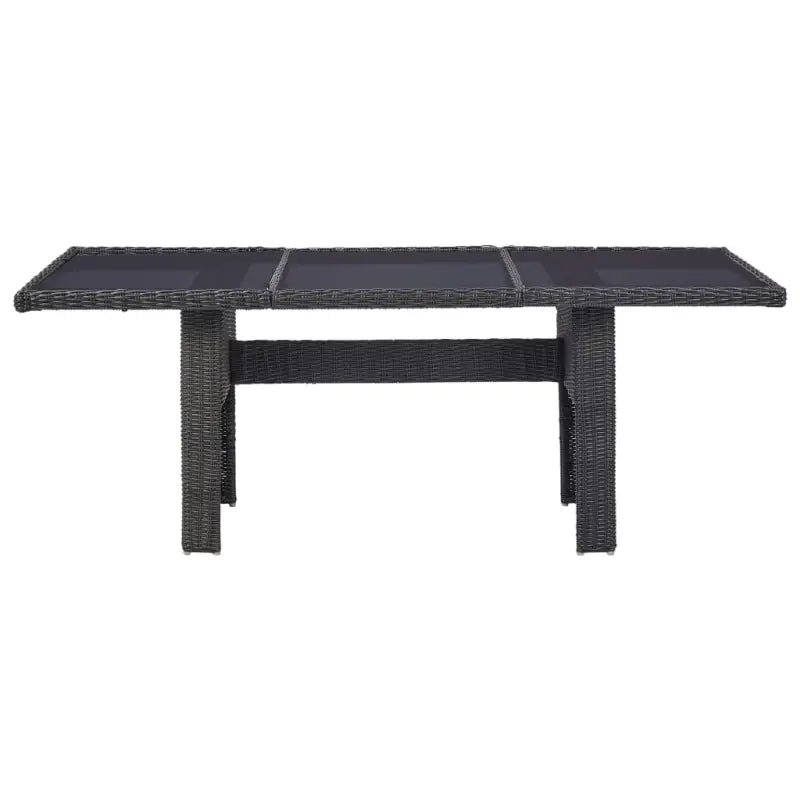 Eenvoudig schoon halfronde poly rattan tuinset voor 8 personen - Tuinsets