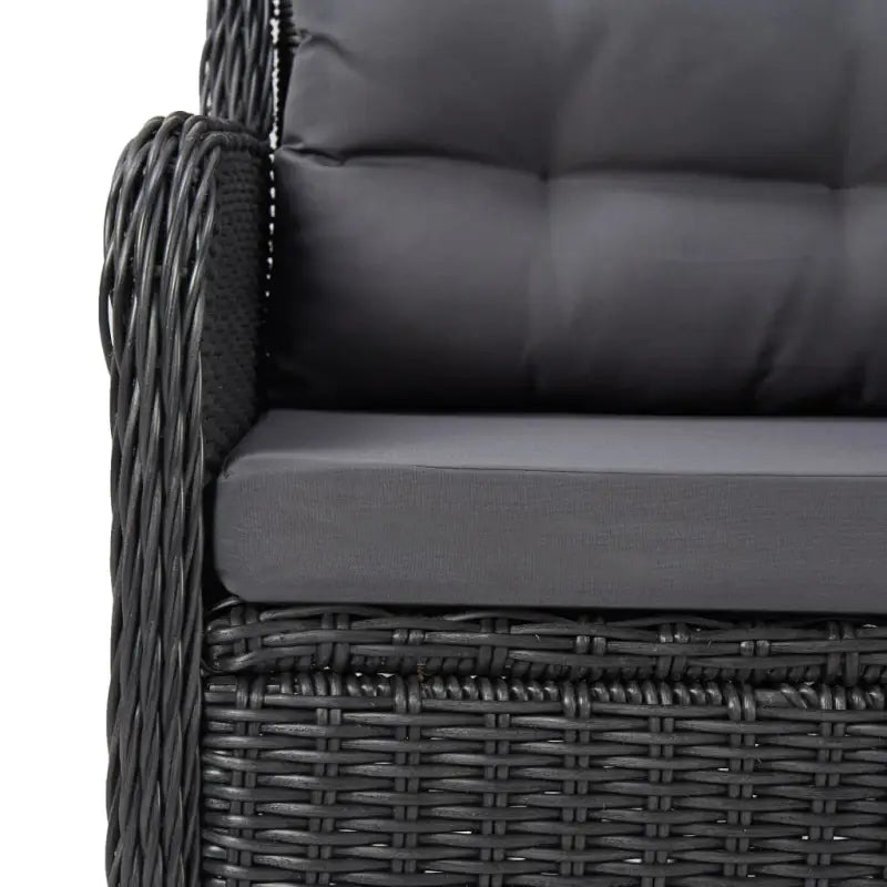 Eenvoudig schoon halfronde poly rattan tuinset voor 8 personen - Tuinsets