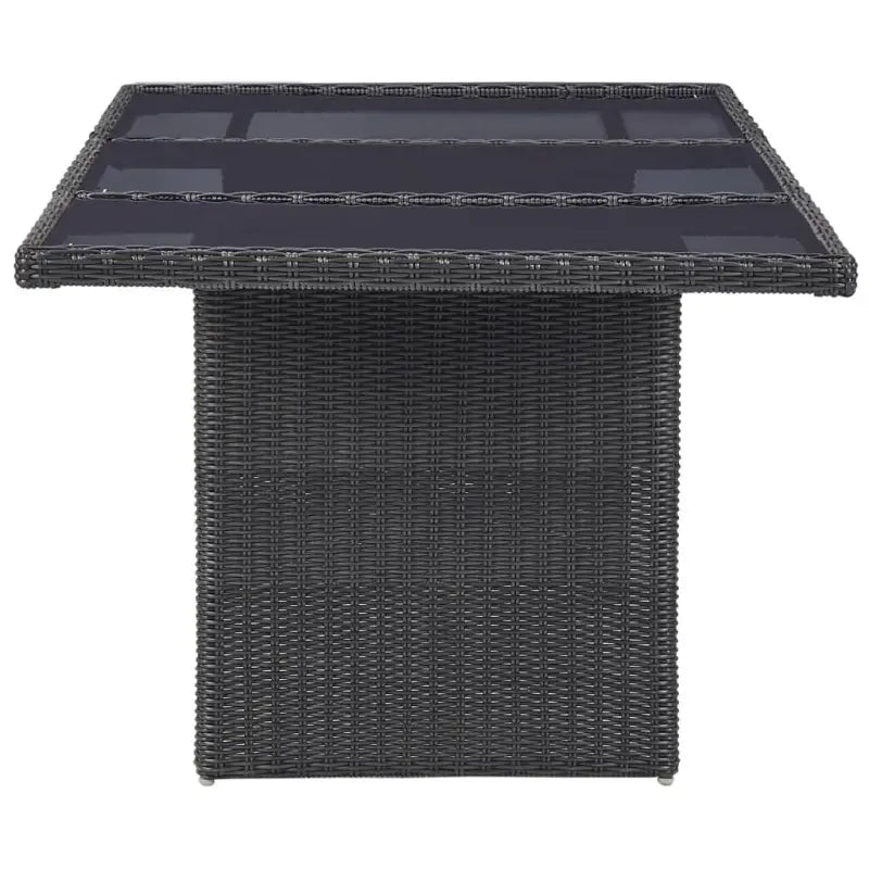 Eenvoudig schoon halfronde poly rattan tuinset voor 8 personen - Tuinsets