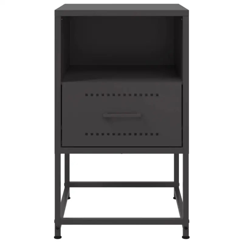 Eenvoudig schoon industrieel nachtkastje van staal voor elke kamer - Nachtkastjes