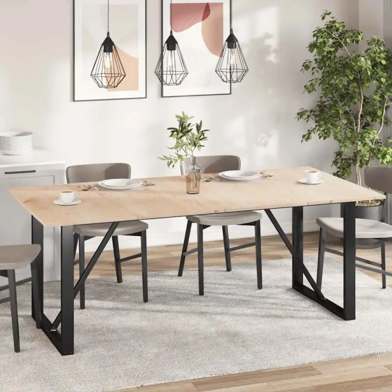 Eenvoudig schoon massief grenenhout tafelblad voor nieuwe uitstraling - 100 x 50 x 1,7 cm / 4 - Tafelbladen