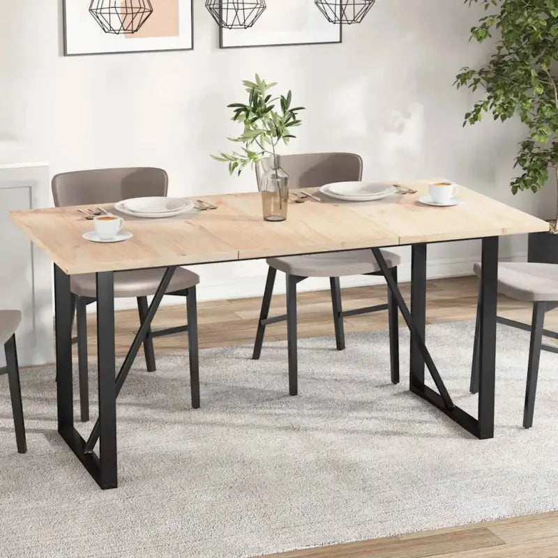 Eenvoudig schoon massief grenenhout tafelblad voor nieuwe uitstraling - 80 x 53 x 2.5 cm / 3 - Tafelbladen