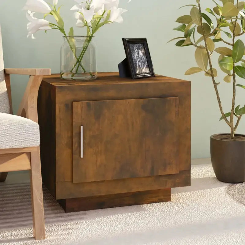 Eenvoudig schoon Salontafel van bewerkt hout met stijlvolle afwerking - Gerookt eiken / 1 - Salontafels