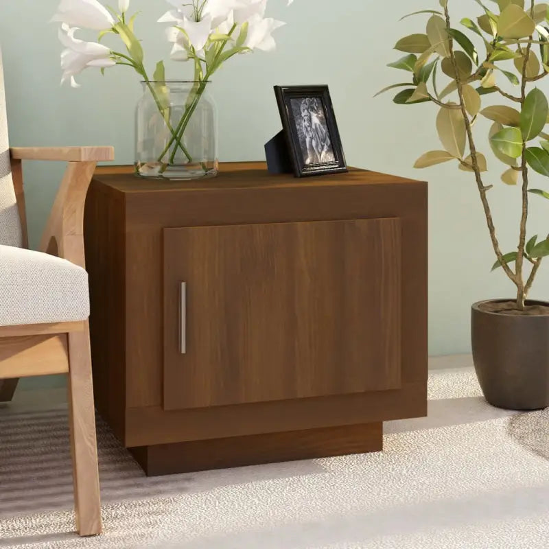 Eenvoudig schoon Salontafel van bewerkt hout met stijlvolle afwerking - bruin eikenkleur / 1 - Salontafels