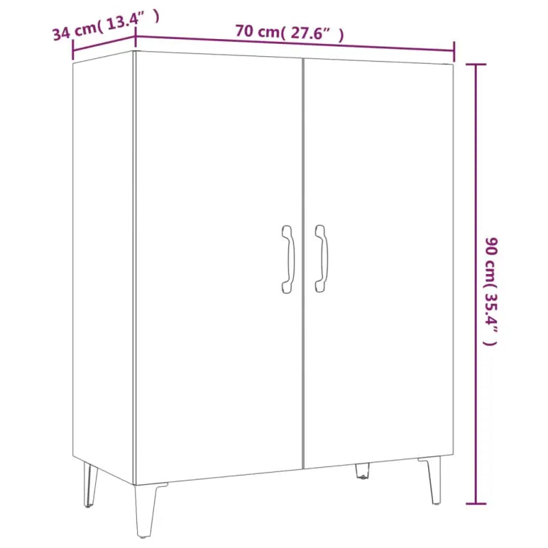 Eenvoudig schoon te maken dressoir met trendy ontwerp en bewerkt hout - Dressoirs & buffetkasten