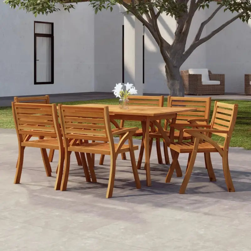 Eenvoudig schoon te maken tuintafel van massief acaciahout - 150 x 90 x 75 cm / 1 / Rechthoekig - Tuintafels
