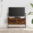 Eenvoudig schoon te maken Tv-meubel met strak Klassiek ontwerp - Gerookt eiken / 1 / 60.5 cm - Tv-meubels