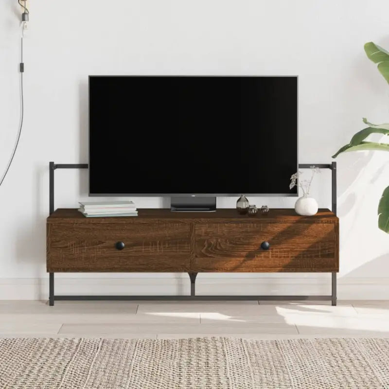 Eenvoudig schoon te maken Tv-meubel met strak Klassiek ontwerp - bruin eikenkleur / 1 / 100.5 cm - Tv-meubels