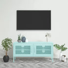 Eenvoudig Tv-meubel met stalen constructie voor je woonkamer - Mintgroen / 1 - Tv-meubels