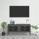 Eenvoudig Tv-meubel met stalen constructie voor je woonkamer - Antraciet / 1 - Tv-meubels