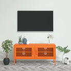 Eenvoudig Tv-meubel met stalen constructie voor je woonkamer - Oranje / 1 - Tv-meubels