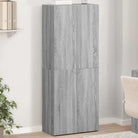 Eenvoudige Archiefkast van bewerkt hout voor stijlvol opbergen - Grijs sonoma / 60 x 32 x 153 cm / 1 - Archiefkasten